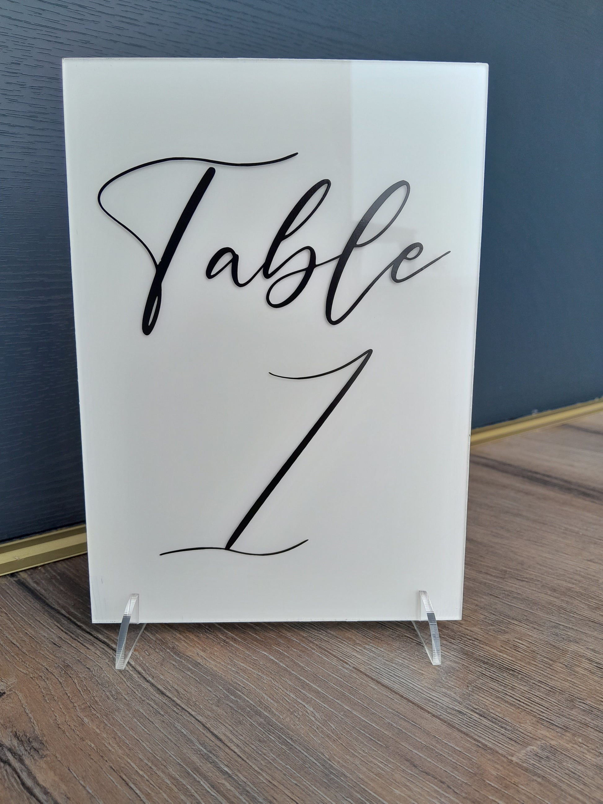 Wedding table numbers