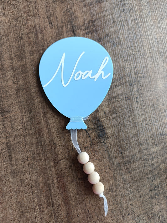 Balloon name tag