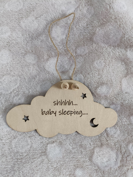 Baby sleeping sign