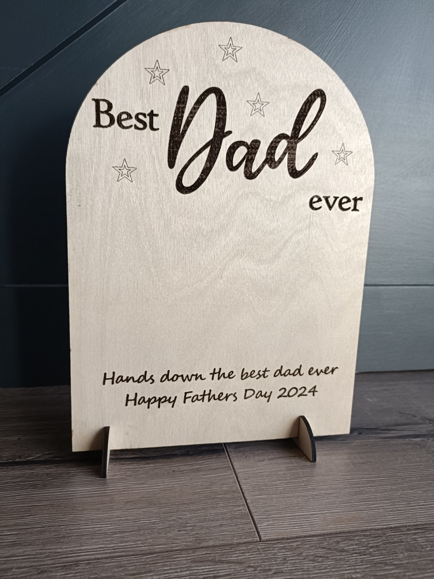 Fathers day - Best Dad Hands Down Plaque