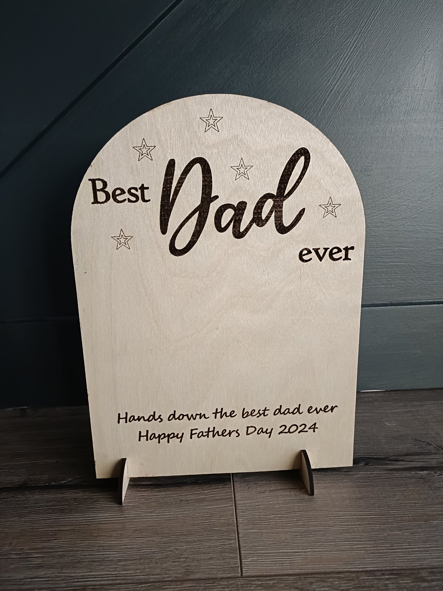 Fathers day - Best Dad Hands Down Plaque