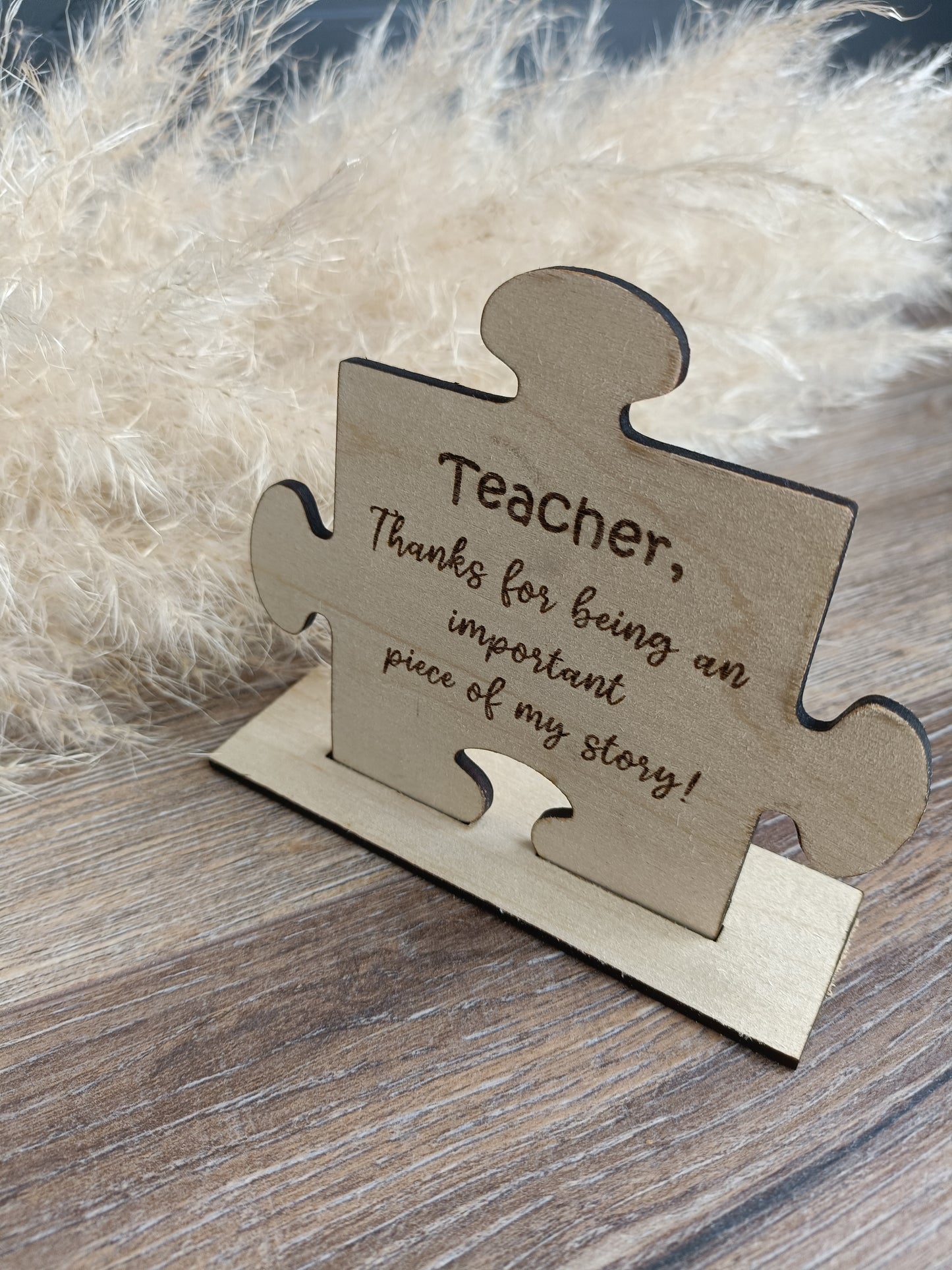 Teacher jigsaw plaque