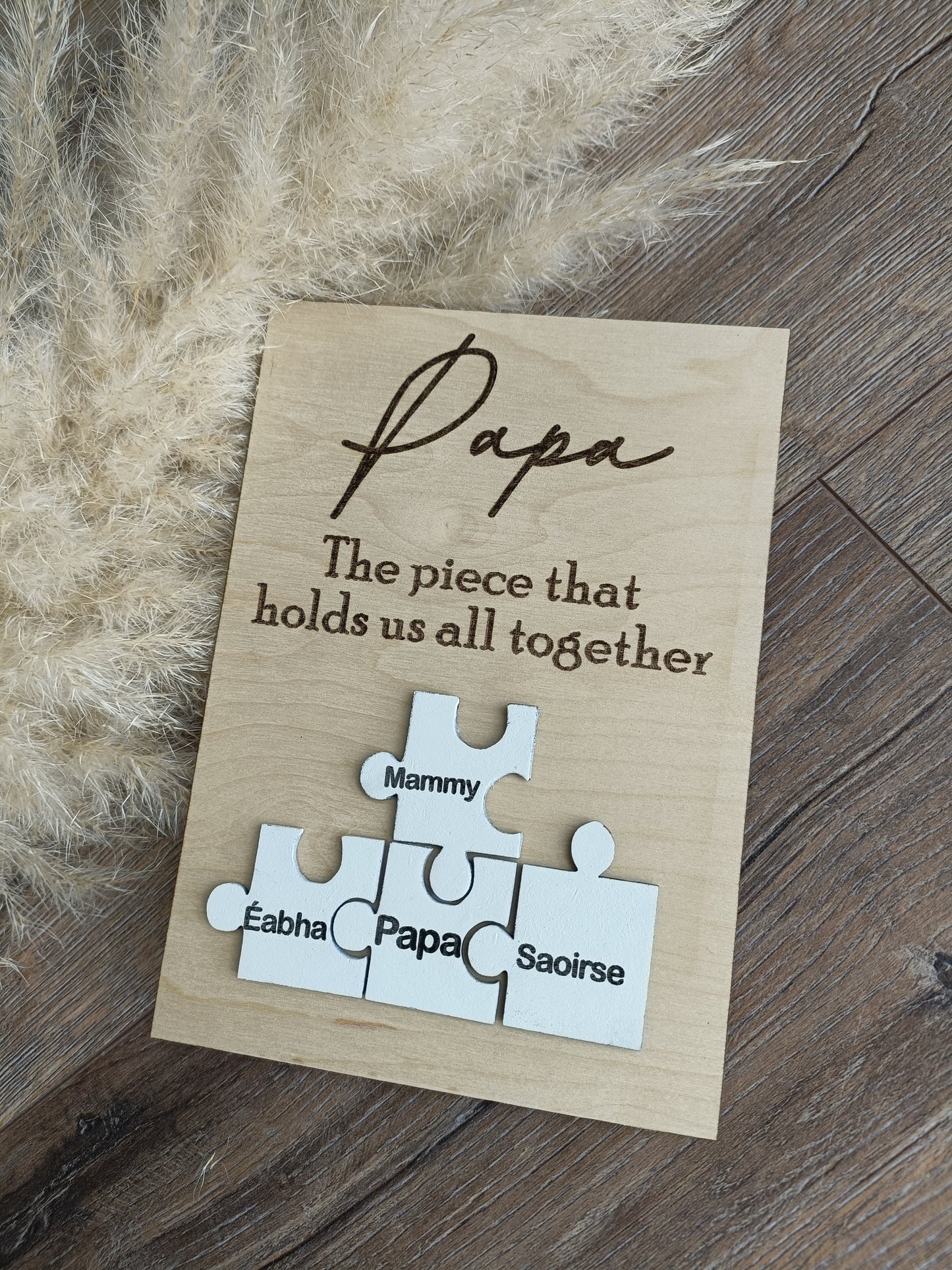 Fathers Day - Puzzle piece plaque