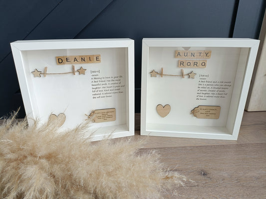 Personalised Aunty,Niece frame