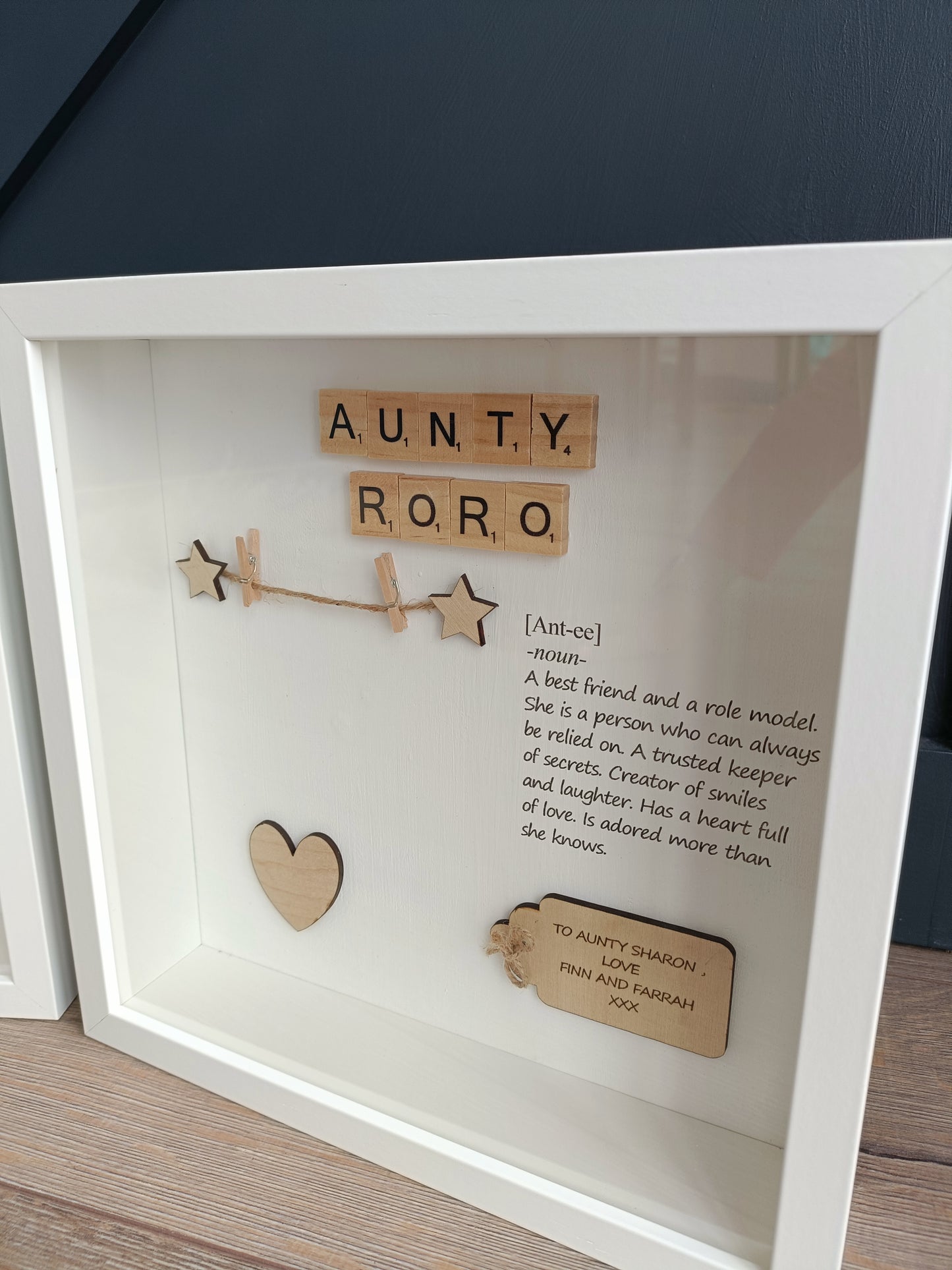 Personalised Aunty,Niece frame