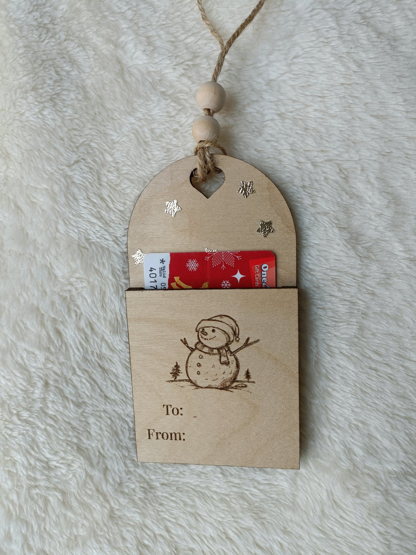 Christmas gift card holder