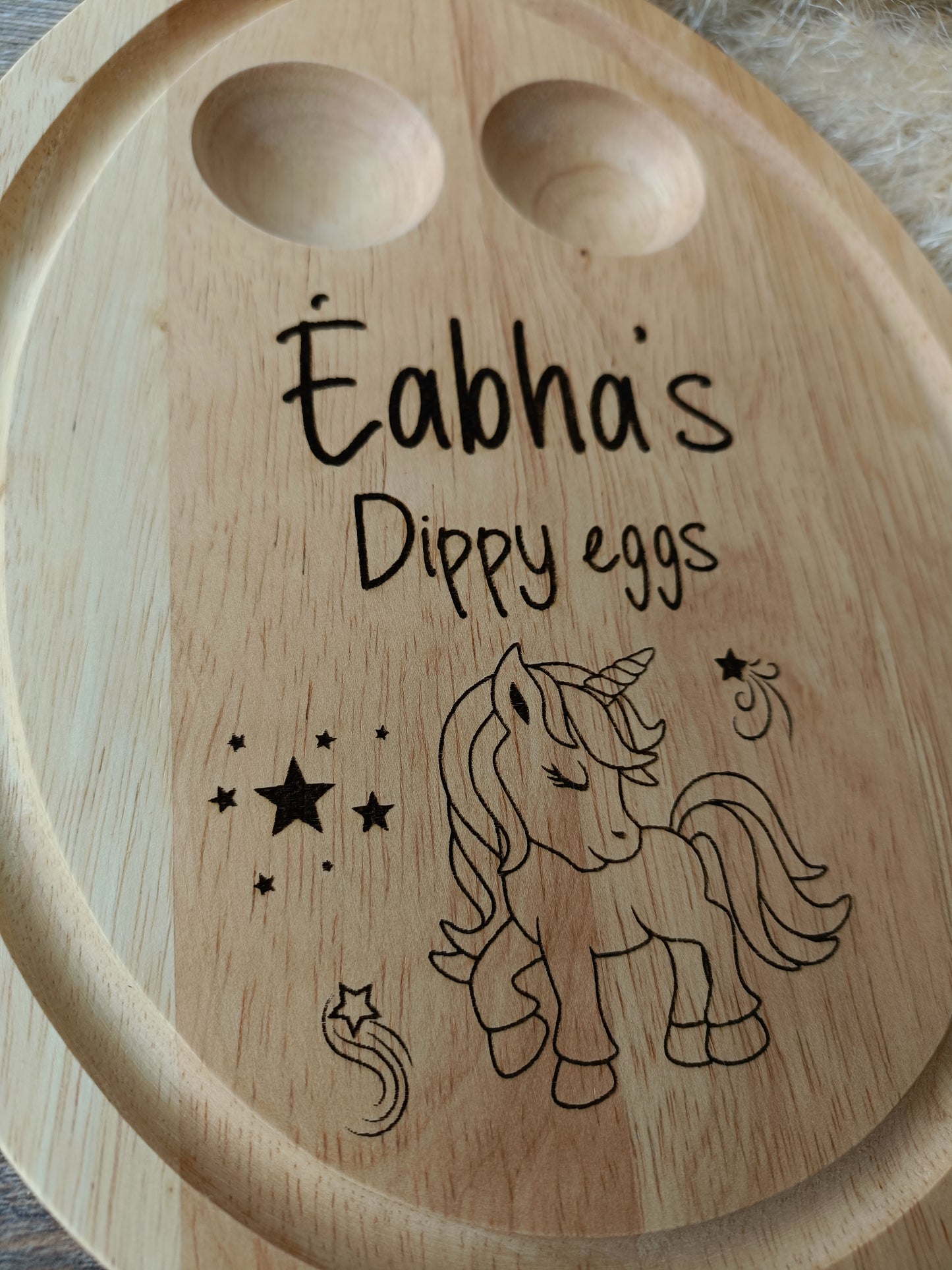 Personalised egg board