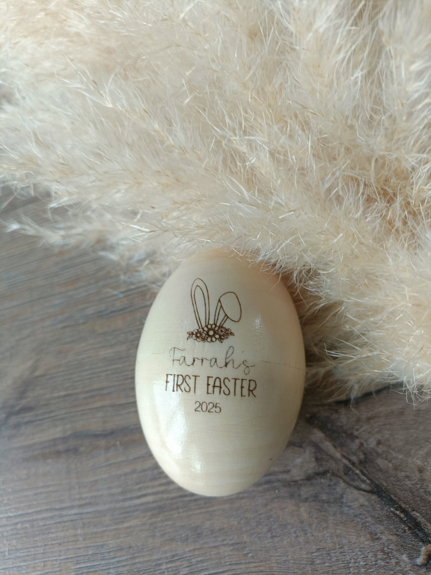 'My First Easter' wooden shaker